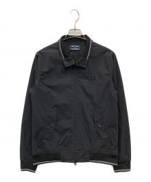 FRED PERRY×BEAMS（フレッドペリー×ビームス）の古着「ナイロンハリントンジャケット」｜ブラック