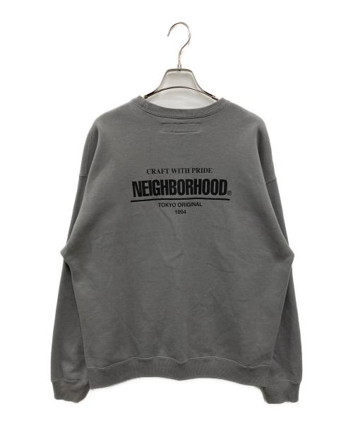 NEIGHBORHOOD（ネイバーフッド）NEIGHBORHOOD (ネイバーフッド) PLAIN SWEAT CREWNECK LS グレー サイズ:Lの古着・服飾アイテム