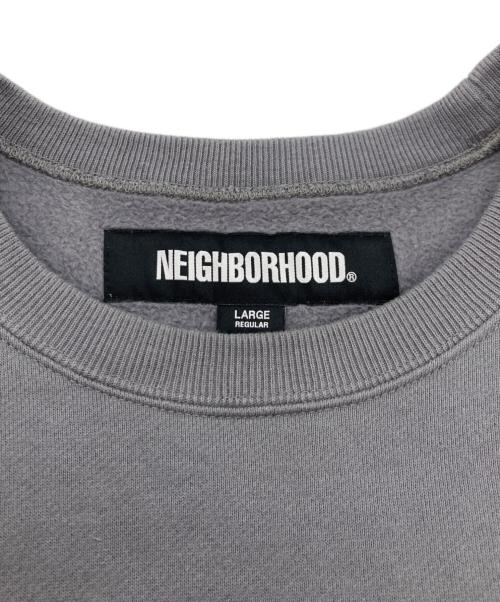 NEIGHBORHOOD（ネイバーフッド）NEIGHBORHOOD (ネイバーフッド) PLAIN SWEAT CREWNECK LS グレー サイズ:Lの古着・服飾アイテム