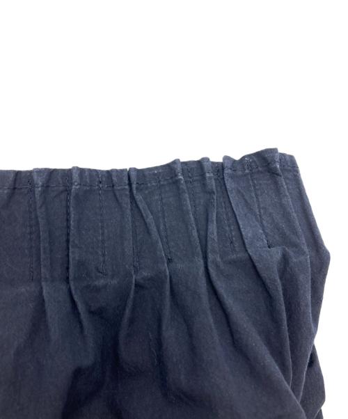 nagonstans（ナゴンスタンス）nagonstans (ナゴンスタンス) Washedタイプライター タックゴムカーゴ パンツ ネイビー サイズ:Sの古着・服飾アイテム