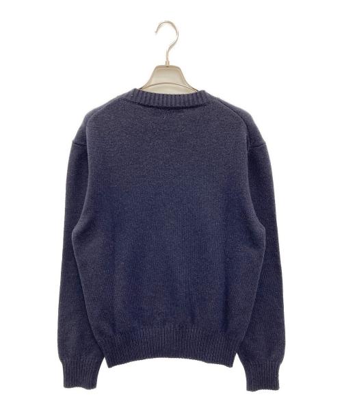 AMI Alexandre Mattiussi（アミアレクサンドルマテュッシ）AMI Alexandre Mattiussi (アミアレクサンドルマテュッシ) Cashmere Ami De Coeur Crew Neck Sweater ネイビー サイズ:XLの古着・服飾アイテム