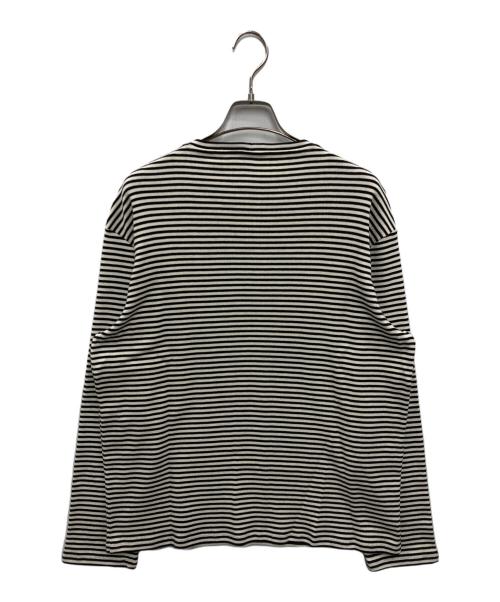 CELINE（セリーヌ）CELINE (セリーヌ) ハイゲージボーダーニット ホワイト×ブラック サイズ:Sの古着・服飾アイテム