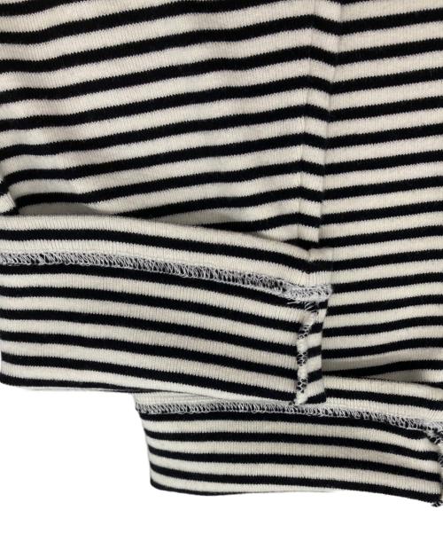 CELINE（セリーヌ）CELINE (セリーヌ) ハイゲージボーダーニット ホワイト×ブラック サイズ:Sの古着・服飾アイテム