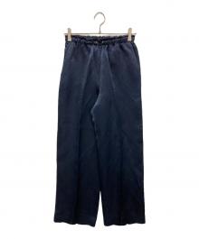 BLAMINK（ブラミンク）の古着「シルクリネンパンツ」｜ネイビー