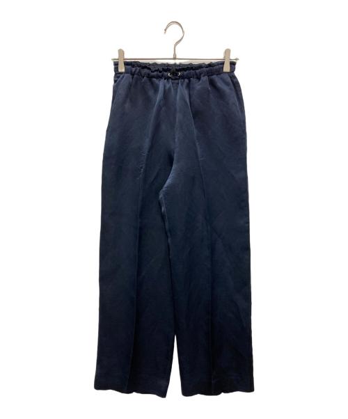 BLAMINK（ブラミンク）BLAMINK (ブラミンク) シルクリネンパンツ ネイビー サイズ:36の古着・服飾アイテム