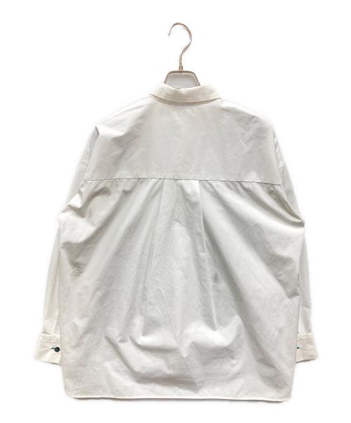 nagonstans（ナゴンスタンス）nagonstans (ナゴンスタンス) T/Cブロードシャツ ホワイト サイズ:Mの古着・服飾アイテム