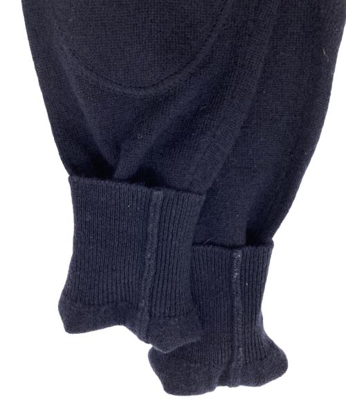 Maison Margiela（メゾンマルジェラ）Maison Margiela (メゾンマルジェラ) ウール エルボーパッチ Vネック カーディガン ネイビー サイズ:Sの古着・服飾アイテム