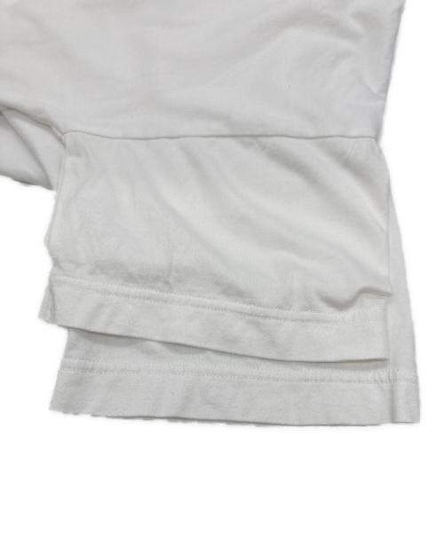 ENFOLD（エンフォルド）ENFOLD (エンフォルド) CURVE LAYERED-HEM T-SHIRT ホワイト サイズ:SIZE 38の古着・服飾アイテム