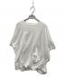 ENFOLD（エンフォルド）の古着「CURVE LAYERED-HEM T-SHIRT」｜ホワイト