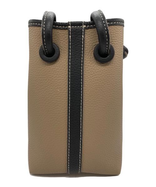 VASIC（ヴァジック）VASIC (ヴァジック) BOND MINIショルダーバッグ ベージュ×ブラックの古着・服飾アイテム
