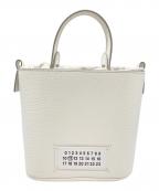 Maison Margielaメゾンマルジェラ）の古着「Maison Margiela バケットバッグ」｜ホワイト