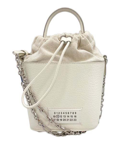 Maison Margiela（メゾンマルジェラ）Maison Margiela (メゾンマルジェラ) Maison Margiela バケットバッグ ホワイトの古着・服飾アイテム