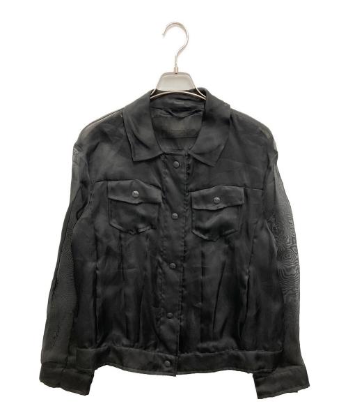 HERNO（ヘルノ）HERNO (ヘルノ) シアー シルク ジャケット ブラック サイズ:44の古着・服飾アイテム