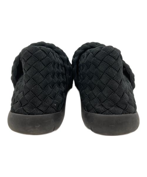 BOTTEGA VENETA（ボッテガベネタ）BOTTEGA VENETA (ボッテガベネタ) ブラックイントレチャートスリッポン ブラック サイズ:42 1/2の古着・服飾アイテム