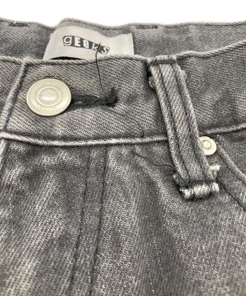 geeks（ギークス）gEeks (ギークス) BAGGY DENIM PANTS グレー サイズ:１の古着・服飾アイテム