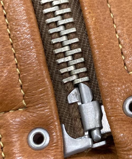 freewheelers（フリーホイーラーズ）freewheelers (フリーホイーラーズ) ディアスキンダブルライダースジャケット ブラウン サイズ:36の古着・服飾アイテム