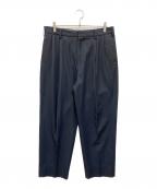 everyoneエブリワン）の古着「two tuck wide twill trouser」｜ネイビー