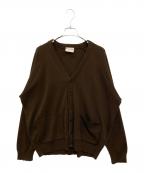 The Ennoy Professionalザ エンノイ プロフェッショナル）の古着「Button Cardigan」｜ブラウン