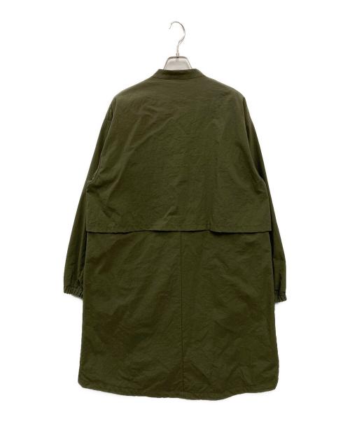 eN ROUTE（アンルート）EN ROUTE (アンルート) ナイロンオックス バンドカラー ジップコート グリーン サイズ:3の古着・服飾アイテム