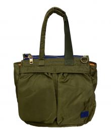 PORTER×sacai（ポーター×サカイ）の古着「タンカー2WAYヘルメットバッグ」｜グリーン