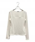 theoryセオリー）の古着「Defined Rib Boatneck Tee」｜ホワイト