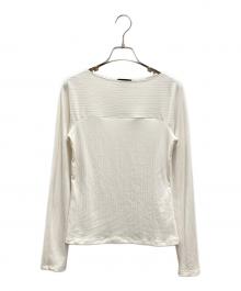 theory（セオリー）の古着「Defined Rib Boatneck Tee」｜ホワイト