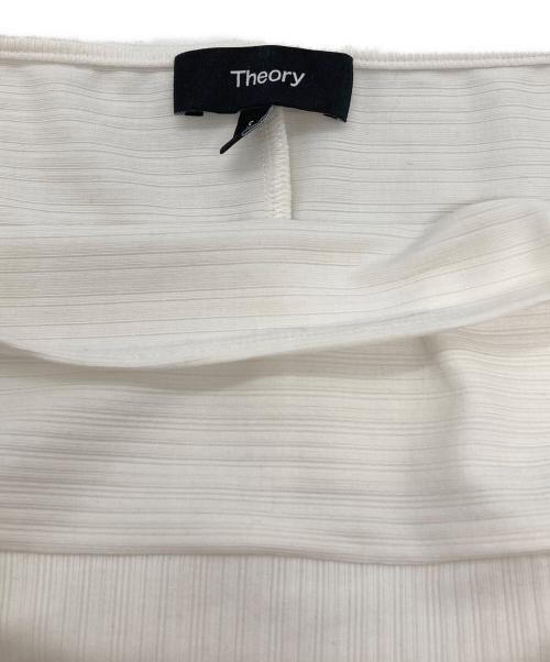 theory（セオリー）theory (セオリー) Defined Rib Boatneck Tee ホワイト サイズ:Sの古着・服飾アイテム