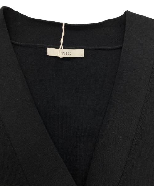 LE PHIL（ル フィル）LE PHIL (ル フィル) オーバーサイズカーディガン ブラック サイズ:FREE 未使用品の古着・服飾アイテム