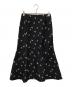 yori（ヨリ）の古着「フクレ刺繍ジャガードスカート」｜ブラック