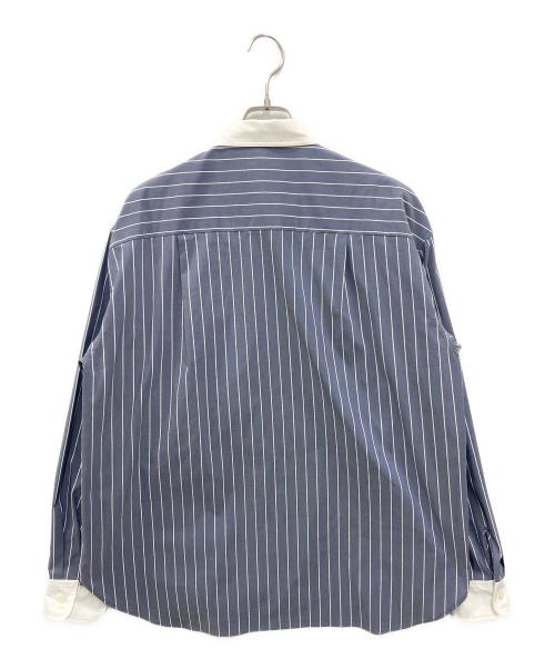 rosy monster（ロージーモンスター）rosy monster (ロージーモンスター) kale frill stripe shirt ネイビー サイズ:FREE 未使用品の古着・服飾アイテム