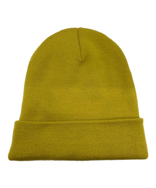 PALACE（パレス）PALACE (パレス) NEIGHBORHOOD (ネイバーフッド) エンブレムロゴワッペンビーニー マスタードの古着・服飾アイテム