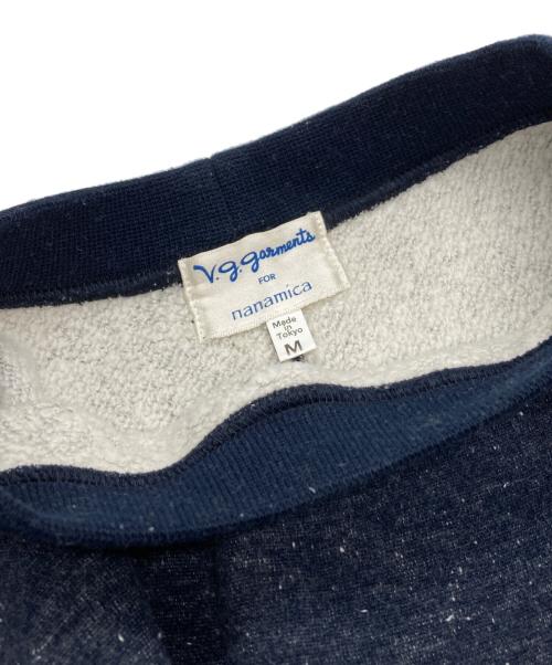 nanamica（ナナミカ）nanamica (ナナミカ) V.G.GARMENTS EXCLUSIVE LOOPWHEEL SWEATSHIRT ネイビー サイズ:Mの古着・服飾アイテム