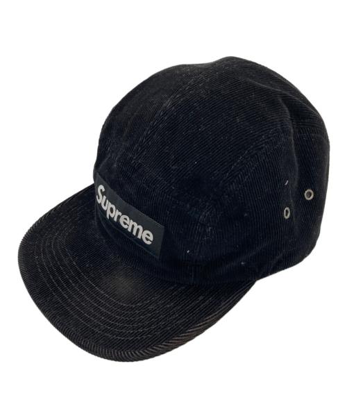 SUPREME（シュプリーム）Supreme (シュプリーム) Corduroy Camp Cap ブラックの古着・服飾アイテム