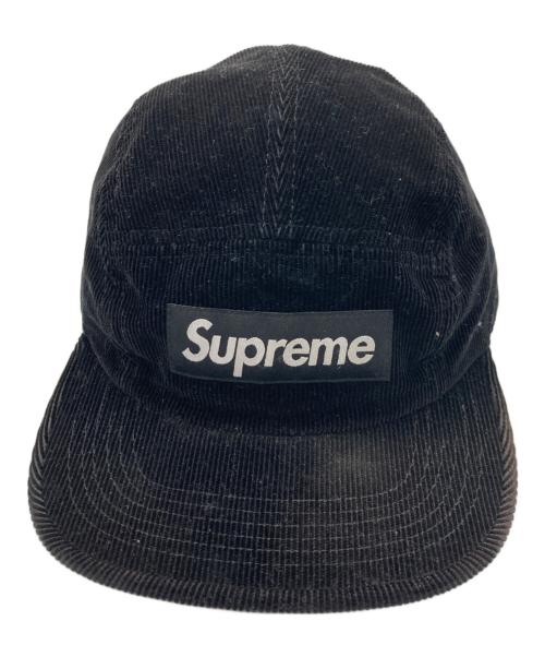 SUPREME（シュプリーム）Supreme (シュプリーム) Corduroy Camp Cap ブラックの古着・服飾アイテム