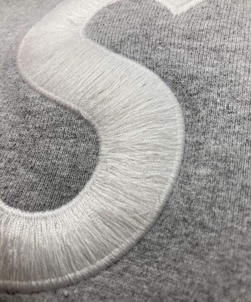 SUPREME（シュプリーム）Supreme (シュプリーム) S LOGO HOODED SWEATSHIRT グレー×チャコールグレー サイズ:Mの古着・服飾アイテム