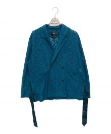 HARE（ハレ）の古着「フラワーレースジャケット」｜ブルー