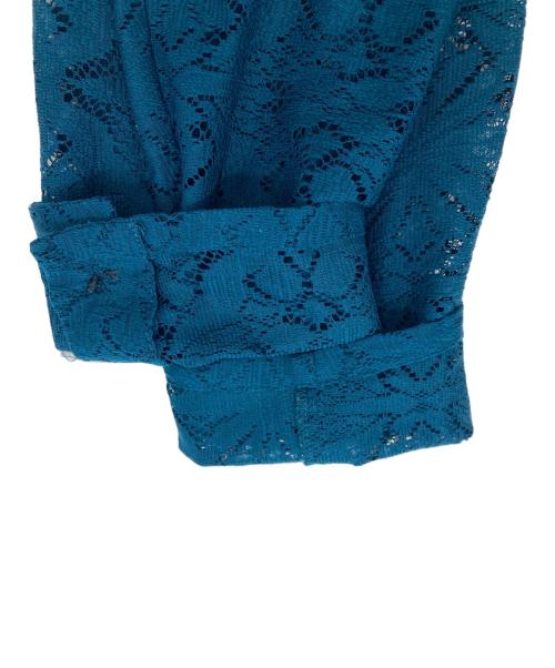 HARE（ハレ）HARE (ハレ) フラワーレースジャケット ブルー サイズ:FREEの古着・服飾アイテム