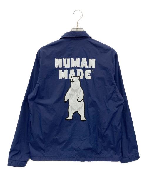 HUMAN MADE（ヒューマンメイド）HUMAN MADE (ヒューマンメイド) ポーラーベアコーチジャケット ネイビー サイズ:Mの古着・服飾アイテム