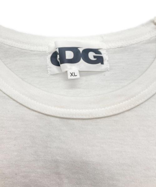 CDG（シーディージー）CDG (シーディージー) ロゴワッペンTシャツ ホワイト サイズ:XLの古着・服飾アイテム