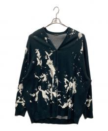 LAD MUSICIAN（ラッドミュージシャン）の古着「HIGH GAUGE WJQ KNIT BIG CARDIGAN」｜ブラック
