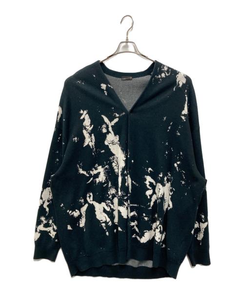 LAD MUSICIAN（ラッドミュージシャン）LAD MUSICIAN (ラッドミュージシャン) HIGH GAUGE WJQ KNIT BIG CARDIGAN ブラック サイズ:SIZE 44の古着・服飾アイテム