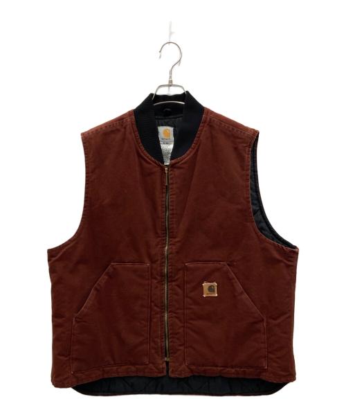 CarHartt（カーハート）CarHartt (カーハート) ダックパデッドベスト ブラウン（クレイ） サイズ:XLの古着・服飾アイテム