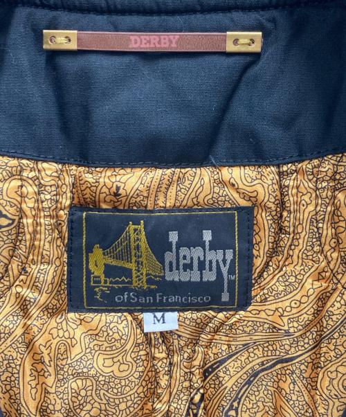 DERBY OF SAN FRANCISCO（ダービーオブサンフランシスコ）derby of San Francisco (ダービーオブサンフランシスコ) ダービージャケット ブラック サイズ:Mの古着・服飾アイテム