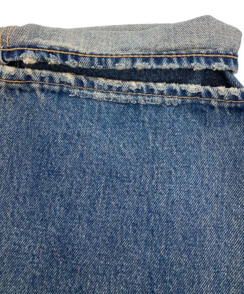 DAIRIKU（ダイリク）DAIRIKU (ダイリク) Leather Patch Slim Denim Pants インディゴ サイズ:SIZE 27の古着・服飾アイテム