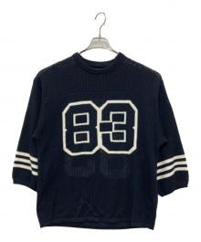 MASON Athletic Wear×DEUXIEME CLASSE（メイソン アスレティックウェア×ドゥーズィエム クラス）の古着「MESH KNIT」｜ネイビー