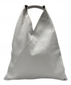 MM6 Maison Margielaエムエムシックスメゾンマルジェラ）の古着「Japanese スモール トライアングル トートバッグ」｜ホワイト