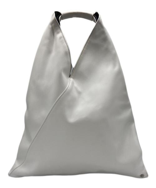 MM6 Maison Margiela（エムエムシックスメゾンマルジェラ）MM6 Maison Margiela (エムエムシックスメゾンマルジェラ) Japanese スモール トライアングル トートバッグ ホワイトの古着・服飾アイテム