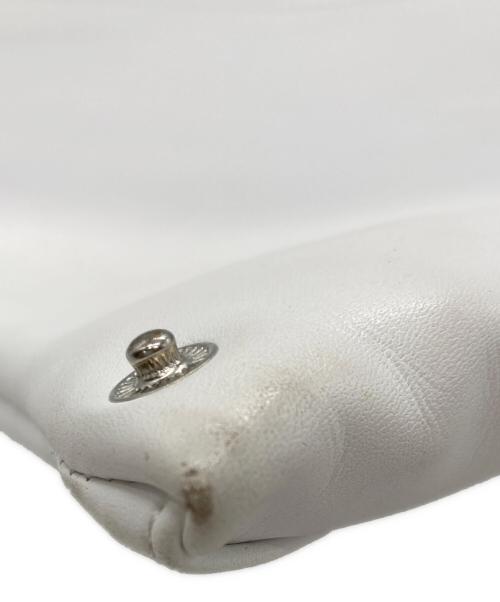 MM6 Maison Margiela（エムエムシックスメゾンマルジェラ）MM6 Maison Margiela (エムエムシックスメゾンマルジェラ) Japanese スモール トライアングル トートバッグ ホワイトの古着・服飾アイテム