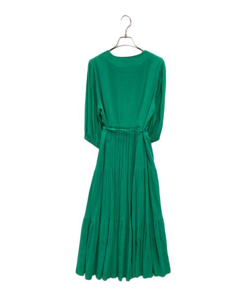 INTIMITE（アンティミテ）iNtimite (アンティミテ) Wavy Cotton Boil One-piece グリーン サイズ:Sの古着・服飾アイテム