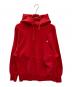 Champion REVERSE WEAVE（チャンピオン リバース ウィーブ）の古着「【古着】目ありプルオーバーパーカー」｜レッド